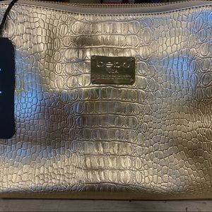 Bebe gold colored pocketbook!